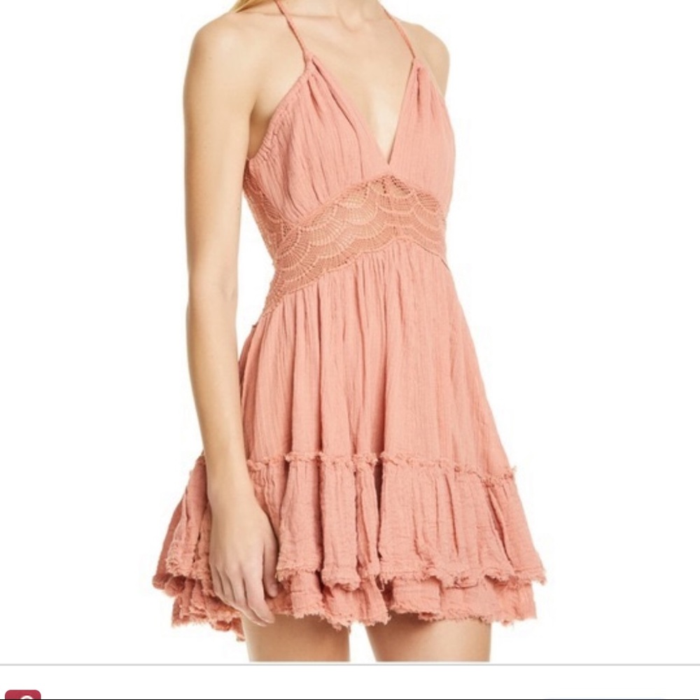 Free People NWT 200 Degree mini silky dress large